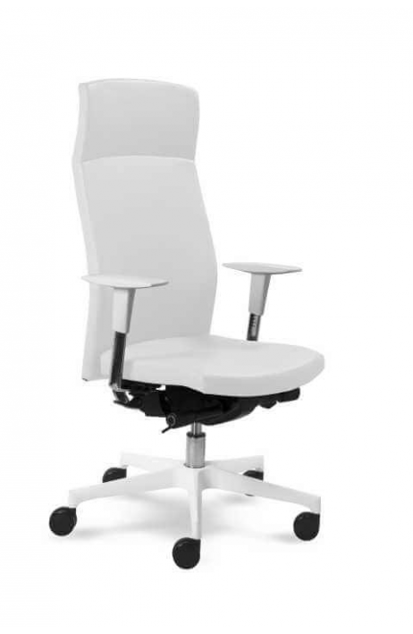 MAYER zdravotnická židle Prime Up 2304 W vysoký čalouněný opěrák bílý rám