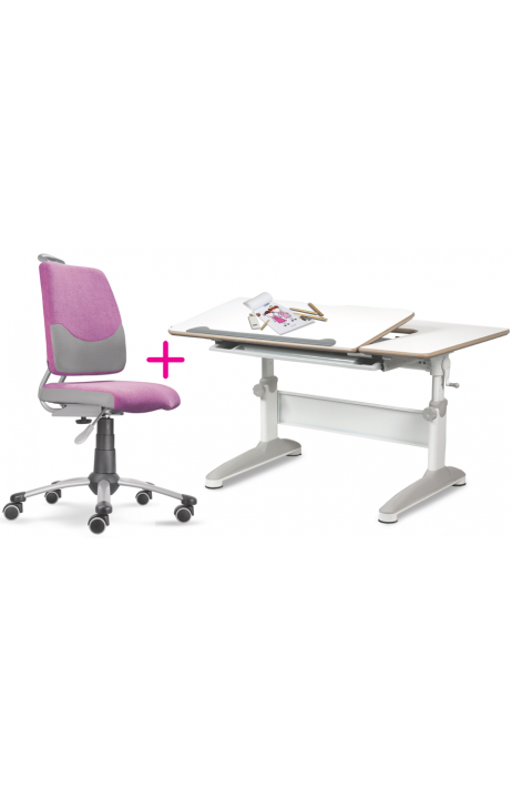 MAYER dětský rostoucí set židle a stůl Actikid A3 růžový EXP 